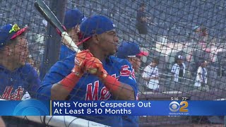 Mets Yoenis Cespedes Out At Least 810 Months [upl. by Midis]