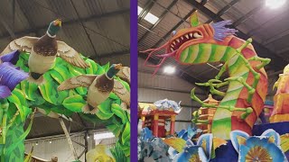 Local woman designs and paints Rexs new floats for 2024 [upl. by Winterbottom]