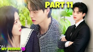 Part 11  Contract Marriage With A Handsome Demon 😈 My Demon Korean Drama Explained in Hindi [upl. by Hewitt]