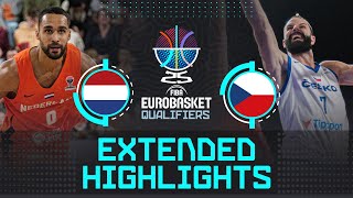 Netherlands 🇳🇱 vs Czechia 🇨🇿  Extended Highlights  FIBA EuroBasket 2025 Qualifiers [upl. by Cosimo]