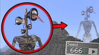 I Found Scary SIREN HEAD in My World 😱  Minecraft Scary Seed [upl. by Eloken]