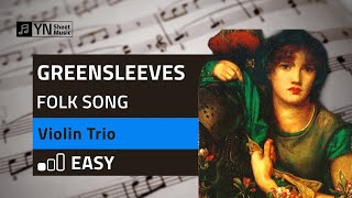 Greensleeves  Violin Trio [upl. by Meakem907]