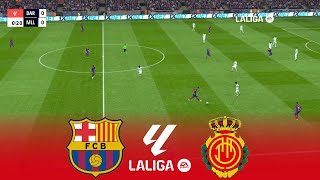 BARCELONA vs MALLORCA  La Liga EA Sports 20232024  08 March 2024  Full Match  PES Gameplay [upl. by Ayikat]