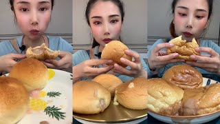 🍞 MUKBANG ice cream bread edition [upl. by Katee]