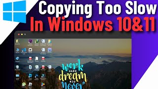 Copying Too Slow In Windows 1011 FIXED  Increase File Transfer Speed [upl. by Jarus]