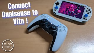 How To Connect A PS5 Controller Dualsense To The PS Vita [upl. by Skyla262]