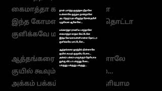 Aathangara Orathil ❤💋 blackscreenlyrics [upl. by Antsirhc27]