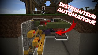 Minecraft  Distributeur AUTOMATIQUE dobjets DIFFERENTS [upl. by Kcirrad]