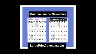 Promote Your Business with Custom Large Print Calendar [upl. by Neala989]