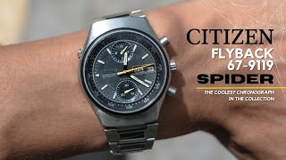 Citizen’s HIDDEN GEM Chronograph Watch From The Past  Spider Flyback 679119 [upl. by Navar]