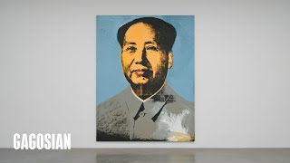 Andy Warhols Mao  Icons from a Half Century of Art  Gagosian [upl. by Akirdna]