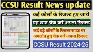 CCSU result news update today  CCSU news update today  CCSU result 2024  CCSU result update [upl. by Barbara-Anne]