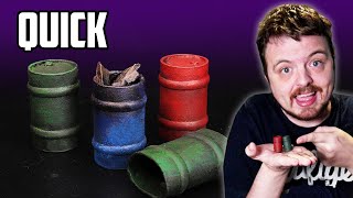 How to Make Oil Barrels for Warhammer 40k [upl. by Swayder]