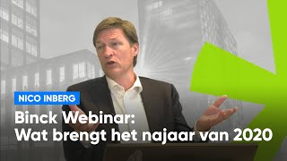 BinckWebinar Wat brengt het najaar van 2020 [upl. by Selym828]