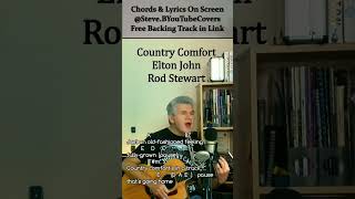 🎸 Country Comfort Elton JohnRod Stewart guitarchordkaraoke [upl. by Gleich]