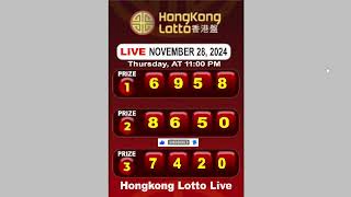 Hongkong Lotto Live November 28 2024  Lotto Live [upl. by Omora]