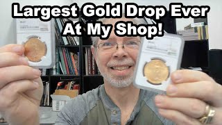 Largest Gold Drop Ever At My Coin Shop  Over 36 Ounces [upl. by O'Hara]