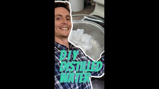 DIY HOW TO Make Distilled Water at Home Cheap Quick amp Easy shorts [upl. by Nref492]