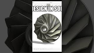 Impeller design in Solidworks solidworks design youtubeshorts [upl. by Cornish]