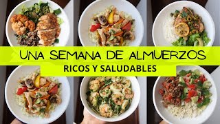 UNA SEMANA DE ALMUERZOS RICOS Y SALUDABLES  Michela Perleche [upl. by Esetal706]