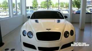 RARE Matte White Platinum Motorsports Bentley Continental GT [upl. by Anilok]