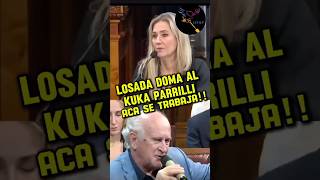 LOSADA DOMA AL KUKA PARRILLI ¡¡ACÁ SE TRABAJA argentina milei casta cristina senado [upl. by Neiht513]