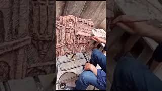 Relief Walled City Lahore muhammadtariq ArtPiece relief walledcitylahore shorts ytshorts [upl. by Canning]