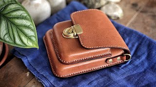 How to Make a BEAUTIFUL Wet Molded Leather Bag [upl. by Juli]