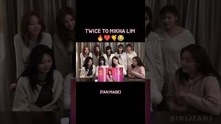 TWICE reacts to Mikhas rap lines Salamin Salamin MV reaction biniph twice bini kpop ppop [upl. by Jocelyn]