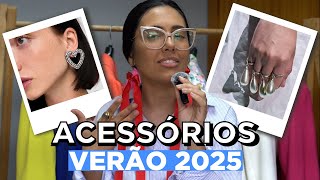 TENDÊNCIA DE ACESSÓRIOS VERÃO 2025  Brincos Colares Braceletes [upl. by Allistir717]