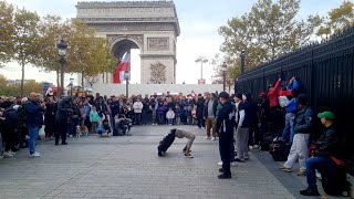 Breakdance in Paris Avenue des ChampsÉlysées 2024 [upl. by Allison410]