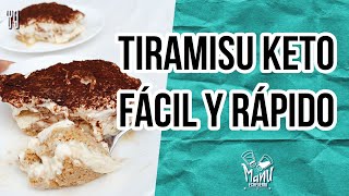 🍰TIRAMISU KETO POSTRE FACIL Y RAPIDO  THE BEST KETO TIRAMISU  Manu Echeverri [upl. by Clymer594]