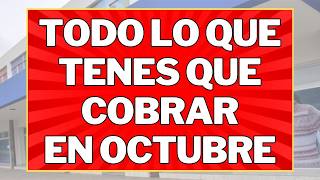 Confirmado por ANSES todo lo que tenes que COBRAR en Octubre 2024  Jubilaciones y Pensiones [upl. by Odelinda]