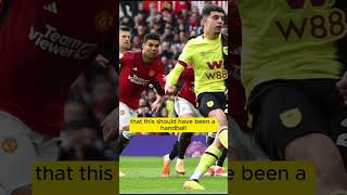 Was this a pen UTD vs Burnly premierleague manchesterunited cr7 football [upl. by Eicart313]