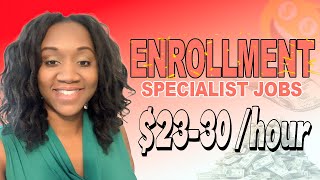 EASY NO EXPERIENCE ENROLLMENT SPECIALIST WORK FROM HOME JOBS remotework workfromhome [upl. by Hyps]