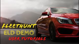 Fleethunt ELD Demo  Part 10 how to properly logout [upl. by Dyolf]