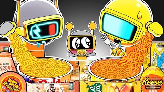 SPRUNKI ASMR  Fun Bot Vs Garnold Convenience Store Food Mukbang  Incredibox Animation [upl. by Bendick148]