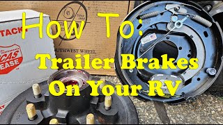 How To Replace Your Trailer Brakes In 10 Minutes rvmaintenance rvliving fifthwheellife [upl. by Gibun]