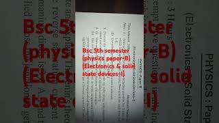 bscphysics electronics ampsolid state devicesI 5thsem puchd2024 100percentmarks questionpaper [upl. by Manley866]