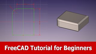 FreeCAD Tutorial for Beginners [upl. by Ovida]