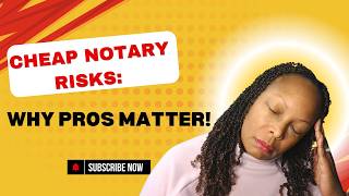 The Hidden Risks of Cheap Notary Services Why Hiring a Pro Matters [upl. by Sida]