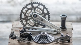 Shimano Deore XT 3x9 Drivetrain  Deep Cleaning ASMR [upl. by Selina]