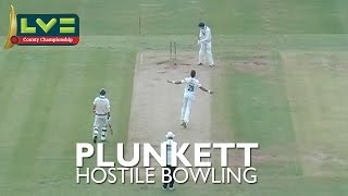 Liam Plunkett bowling quick against Middlesex [upl. by Ettenotna]