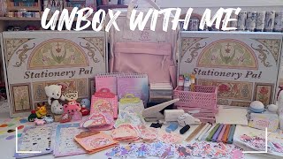 ASMR Unboxing  Aesthetic Stationery Haul ft stationerypal [upl. by Cassy950]