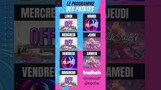 Le programme twitch de Monsieur et Madame Patate [upl. by Ardyaf922]