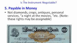 Negotiable Instrument Song [upl. by Merp]