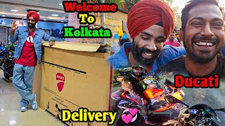 Ducati ka Delivery ka liya💕 jattprabhjot kolkata agya💝💝 Meet Up update🎊 [upl. by Dorn]