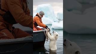 Tiny Polar Bears Heartwarming Rescue polarbearrescue wildlifeconservation arcticanimals [upl. by Tadio]