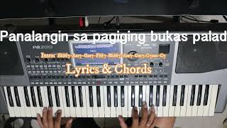 Panalangin sa pagiging bukas palad Chords amp Lyrics Holy Mass Songs [upl. by Zink]