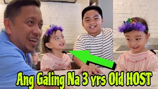 Anak ni Jhong Hilario na si Sarina May Sariling TALK SHOW Nakakaaliw [upl. by Ellehsor]